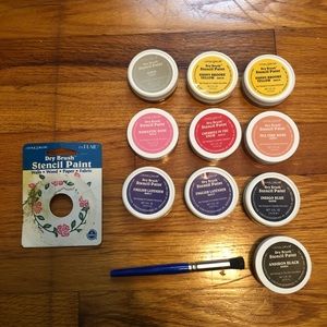 Never Used Vintage 1993 Dry Dry Stencil Paints🎨